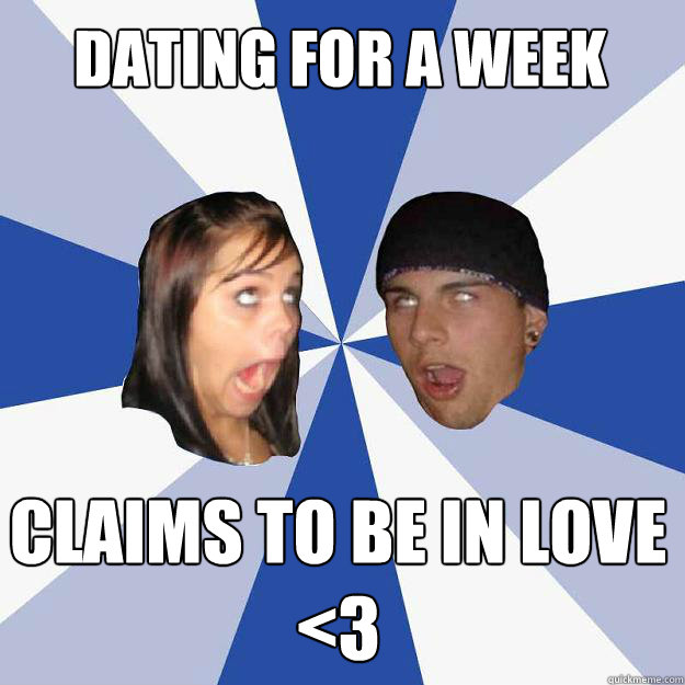 dating for a week claims to be in Love <3  Annoying Facebook Couple