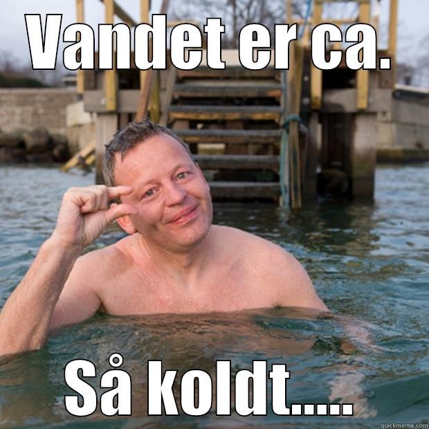 Måler vandtemperatur.. - VANDET ER CA. SÅ KOLDT..... Misc