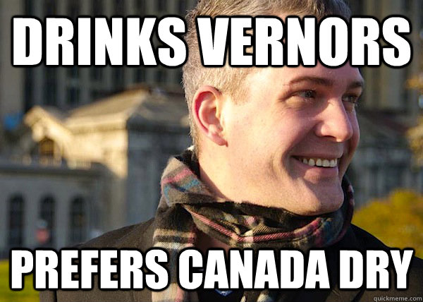 DRINKS VERNORS PREFERS CANADA DRY - DRINKS VERNORS PREFERS CANADA DRY  White Entrepreneurial Guy