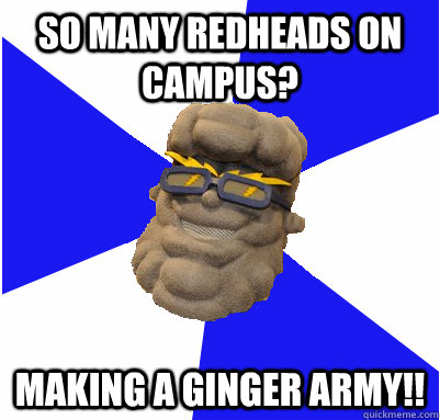 SO MANY REDHEADS ON CAMPUS? MAKING A GINGER ARMY!! - SO MANY REDHEADS ON CAMPUS? MAKING A GINGER ARMY!!  UNEmes