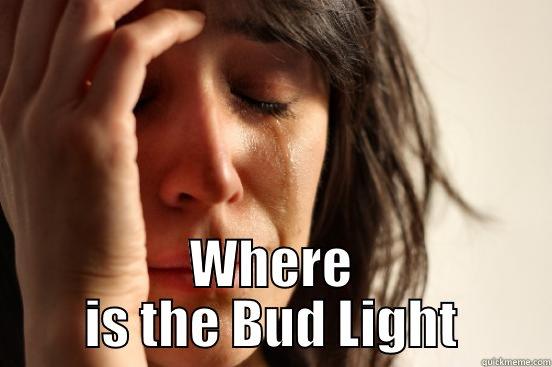  WHERE IS THE BUD LIGHT First World Problems