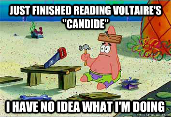 Just finished reading Voltaire's 