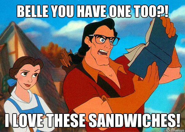 Belle you have one too?! I love these sandwiches!  Hipster Gaston