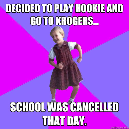 decided to play hookie and go to KrOgers... school was cancelled that day. - decided to play hookie and go to KrOgers... school was cancelled that day.  Socially awesome kindergartener