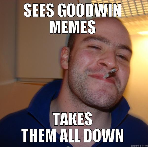 stupid ass bitch - SEES GOODWIN MEMES TAKES THEM ALL DOWN Good Guy Greg 