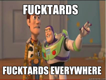 Fucktards Fucktards everywhere  woody and buzz