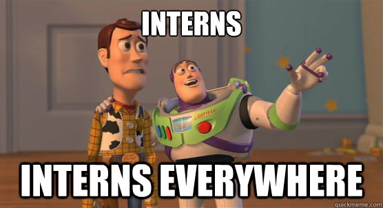 interns interns everywhere  Toy Story Everywhere