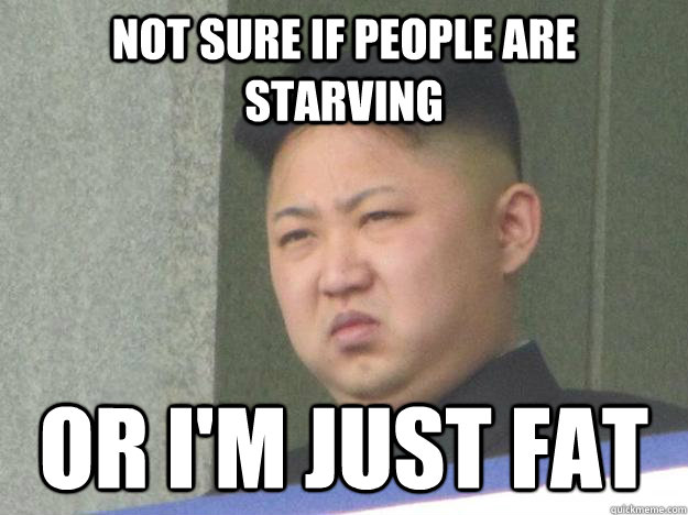 Not Sure if People are starving Or I'm Just Fat  