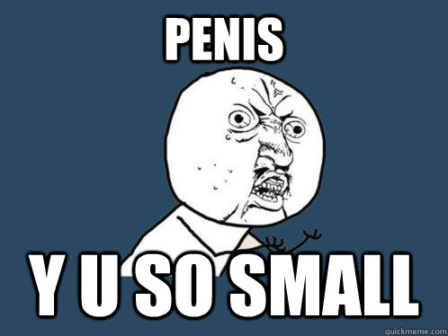 penis y u so small    Y U No