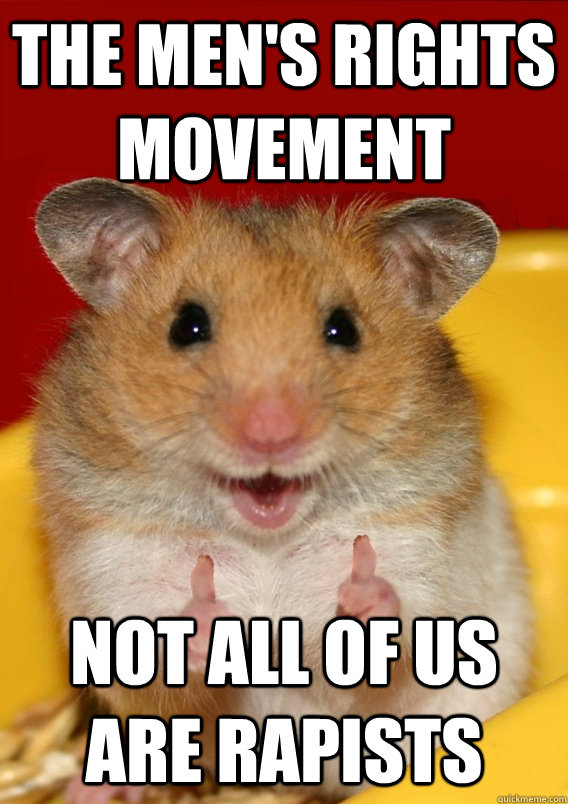 The Men's Rights Movement Not all of us are rapists  - The Men's Rights Movement Not all of us are rapists   Rationalization Hamster