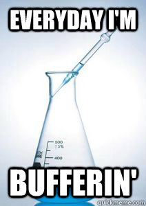 EVERYDAY I'M BUFFERIN' - EVERYDAY I'M BUFFERIN'  CHEMISTRY!