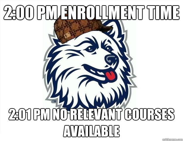 2:00 pm Enrollment Time 2:01 pm No relevant courses available  