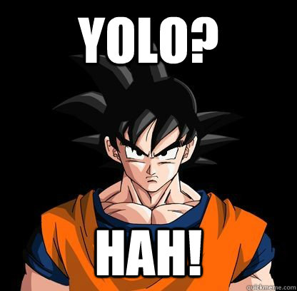 yolo? Hah! - yolo? Hah!  YOLO GOKU!