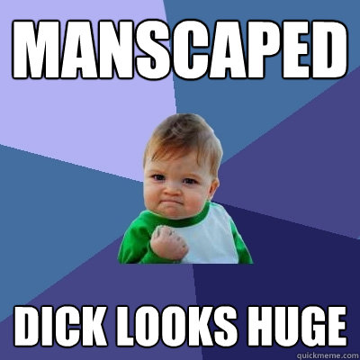 manscaped dick looks huge   Success Kid