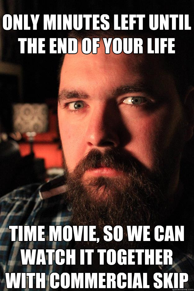 Only minutes left until the end of your life time movie, so we can watch it together with commercial skip  Dating Site Murderer