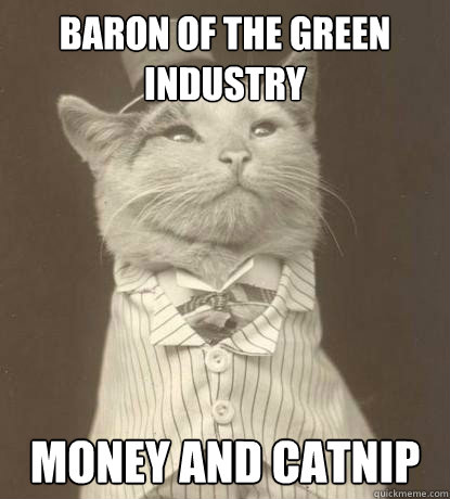 Baron of the Green Industry Money and Catnip  Aristocat