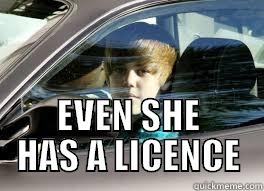 haha ffff -  EVEN SHE HAS A LICENCE Misc