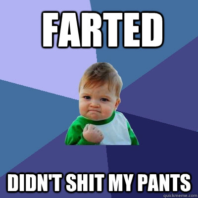  farted didn't shit my pants  Success Kid