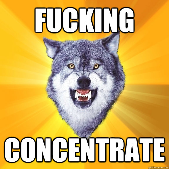 Fucking Concentrate  Courage Wolf