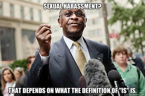 Sexual Harassment? That depends on what the definition of 