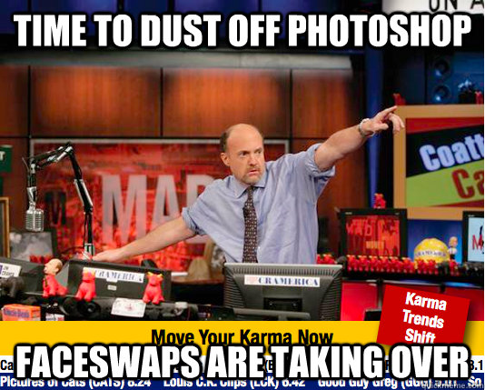 Time to dust off photoshop Faceswaps are taking over  Mad Karma with Jim Cramer