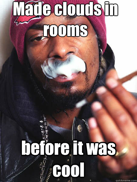 Made clouds in rooms before it was cool - Made clouds in rooms before it was cool  Scientific Snoop Dogg