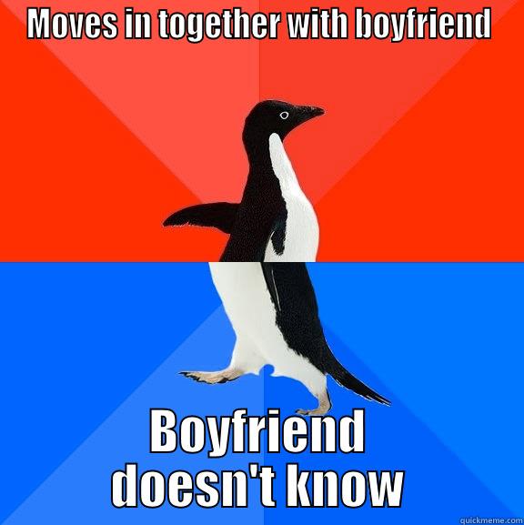 A typical Patrick - MOVES IN TOGETHER WITH BOYFRIEND BOYFRIEND DOESN'T KNOW Socially Awesome Awkward Penguin