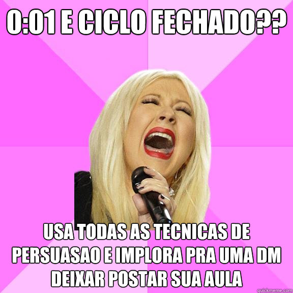 0:01 e ciclo fechado?? Usa todas as tecnicas de persuasao e implora pra uma dm deixar postar sua aula  Wrong Lyrics Christina