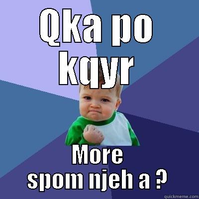 QKA PO KQYR MORE SPOM NJEH A ? Success Kid