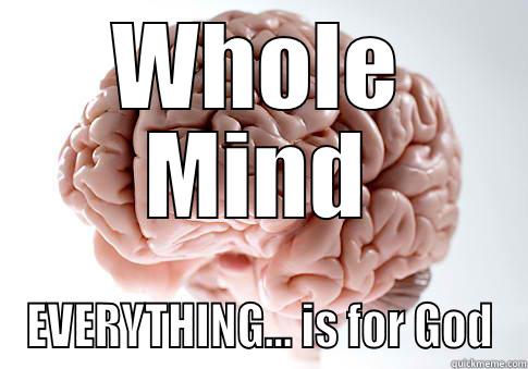 WHOLE MIND EVERYTHING... IS FOR GOD Scumbag Brain