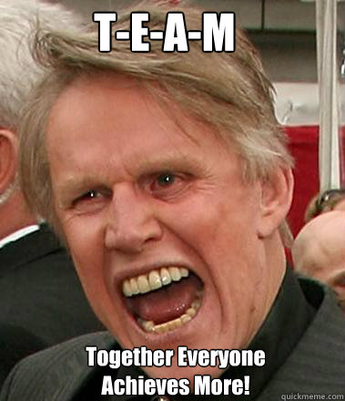 T-E-A-M Together Everyone Achieves More!   