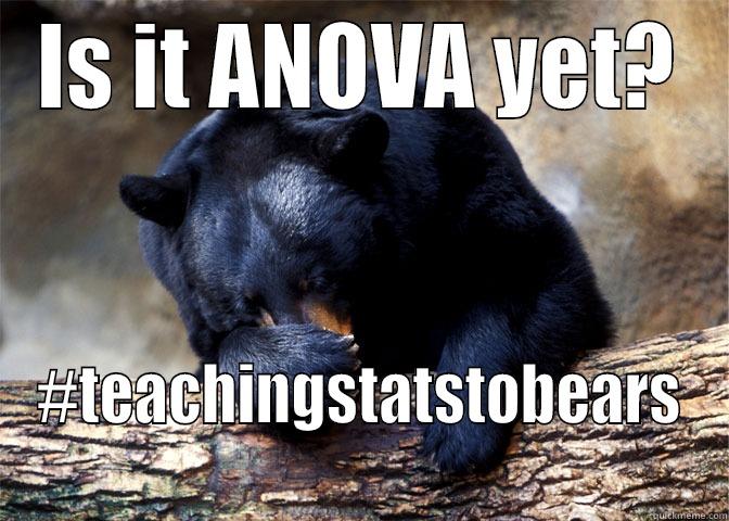 ANOVA test - IS IT ANOVA YET? #TEACHINGSTATSTOBEARS Misc