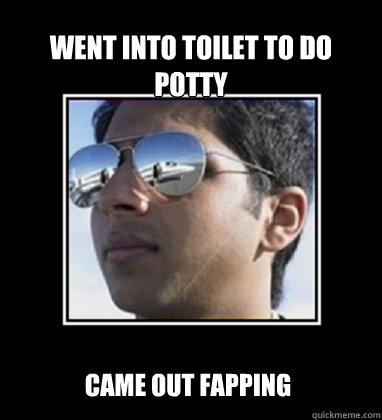 WEnt into toilet to do potty Came out fapping  Rich Delhi Boy