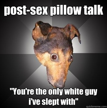 post-sex pillow talk 