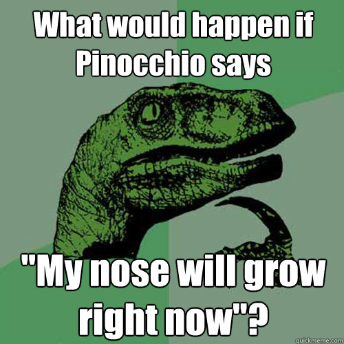 What would happen if Pinocchio says 