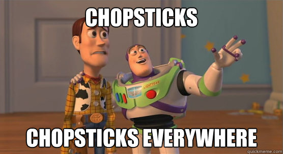 CHOPSTICKS CHOPSTICKS EVERYWHERE  Toy Story Everywhere