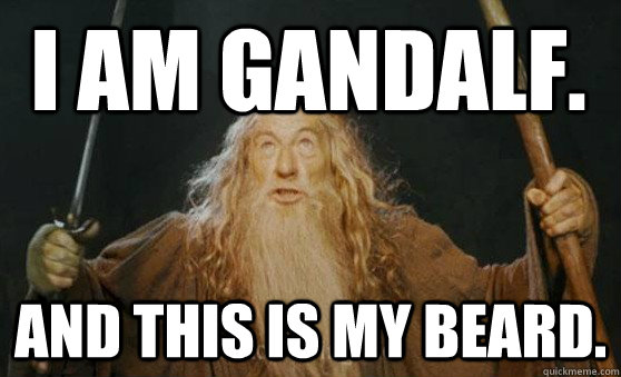 I am gandalf. and this is my beard. - I am gandalf. and this is my beard.  Gandalfmeme