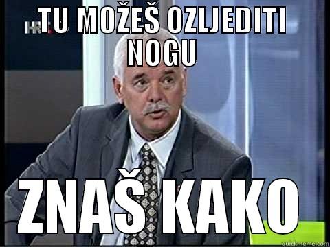 TU MOŽEŠ OZLJEDITI NOGU ZNAŠ KAKO Misc