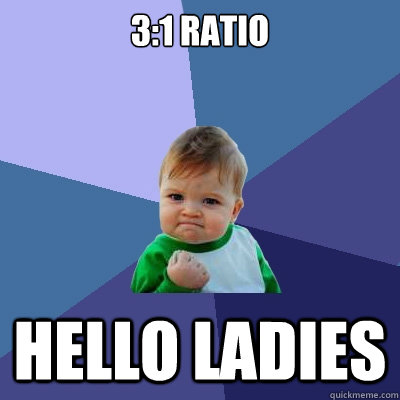 3:1 ratio Hello Ladies  Success Kid