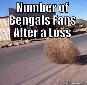 NUMBER OF BENGALS FANS AFTER A LOSS  Misc