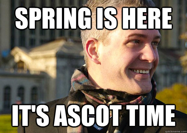 spring is here it's ascot time  White Entrepreneurial Guy