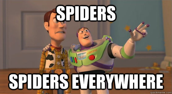 spiders spiders everywhere  Toy Story Everywhere