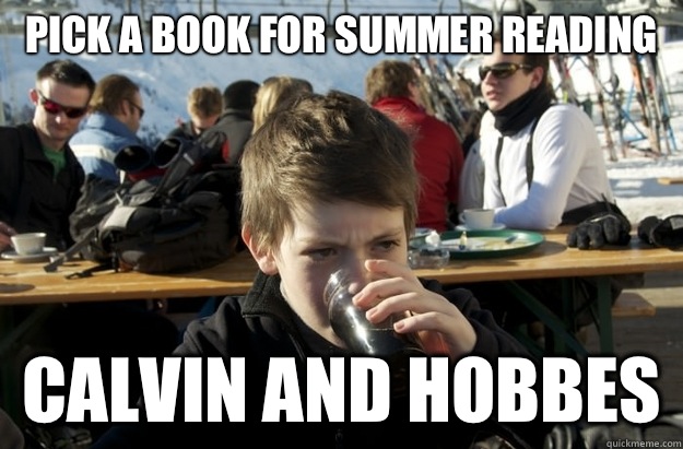 Pick a book for summer reading  Calvin and Hobbes  