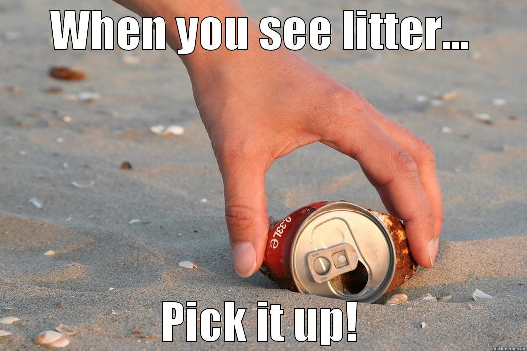 WHEN YOU SEE LITTER... PICK IT UP! Misc