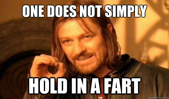 One Does Not Simply hold in a fart  Boromir