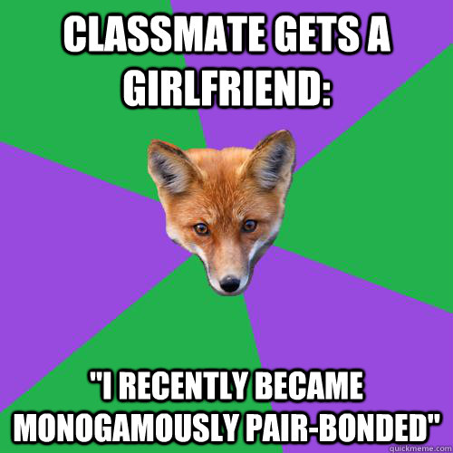 Classmate gets a girlfriend: 