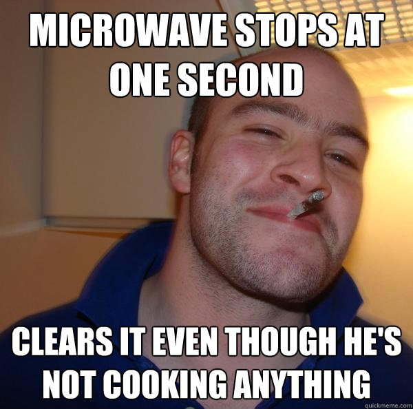 Microwave stops at one second Clears it even though he's not cooking anything - Microwave stops at one second Clears it even though he's not cooking anything  Misc