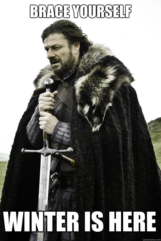 Brace Yourself Winter is here  Winter is coming