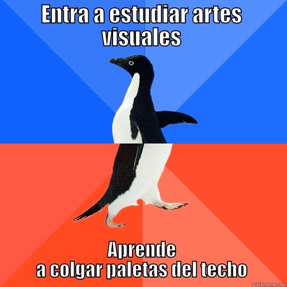 ENTRA A ESTUDIAR ARTES VISUALES APRENDE A COLGAR PALETAS DEL TECHO Socially Awkward Awesome Penguin