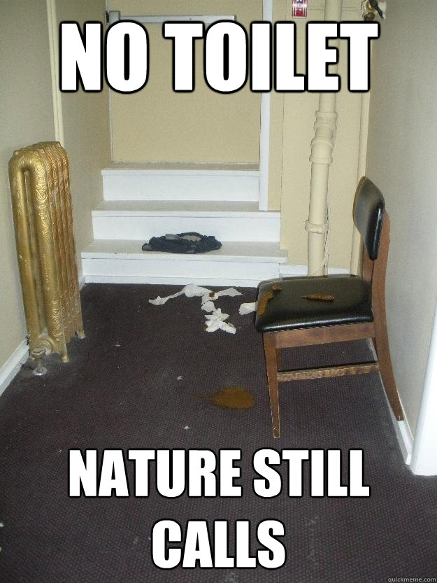 No Toilet Nature Still Calls - No Toilet Nature Still Calls  Shit Happens